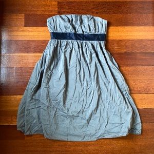 Midi Strapless Gray Dress - Gap